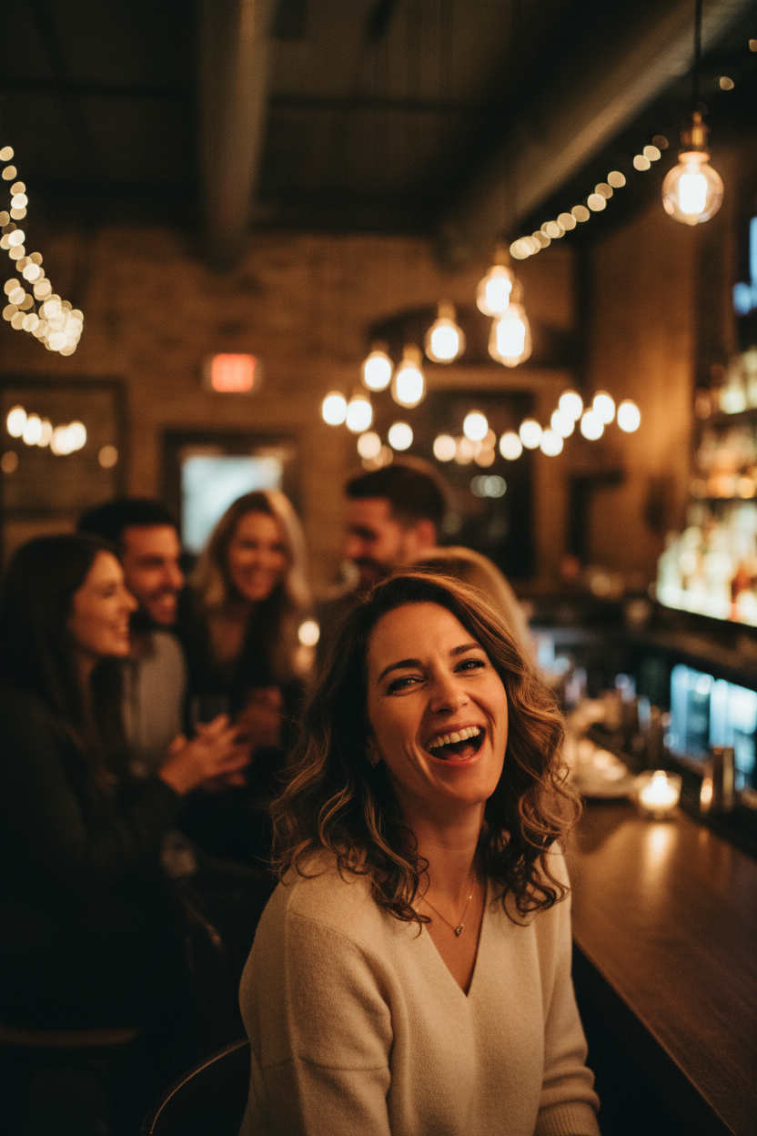 Reseña - Chica en bar