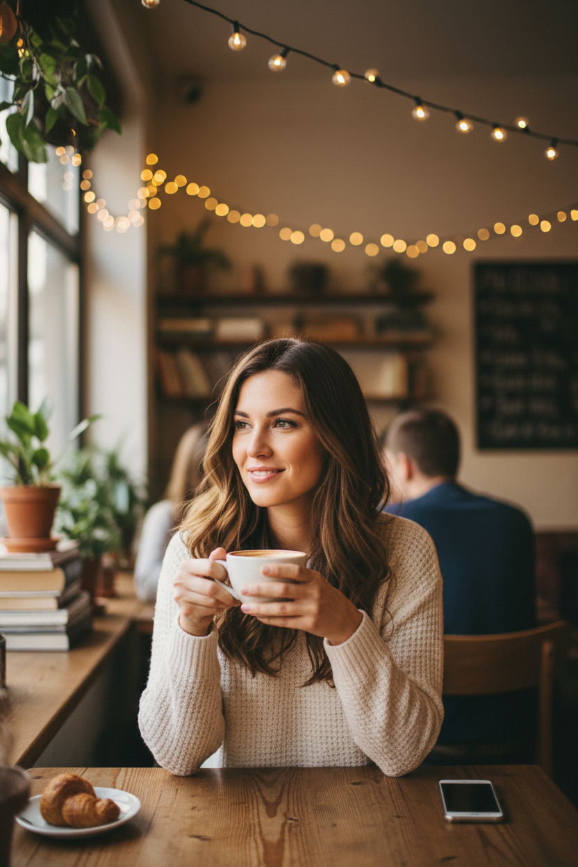 Reseña - Chica en cafetería